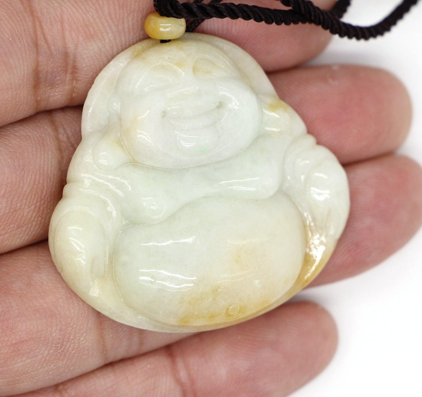 Type A Jadeite Jade Pendants Budai Series p4103s / - Jade-collector.com
