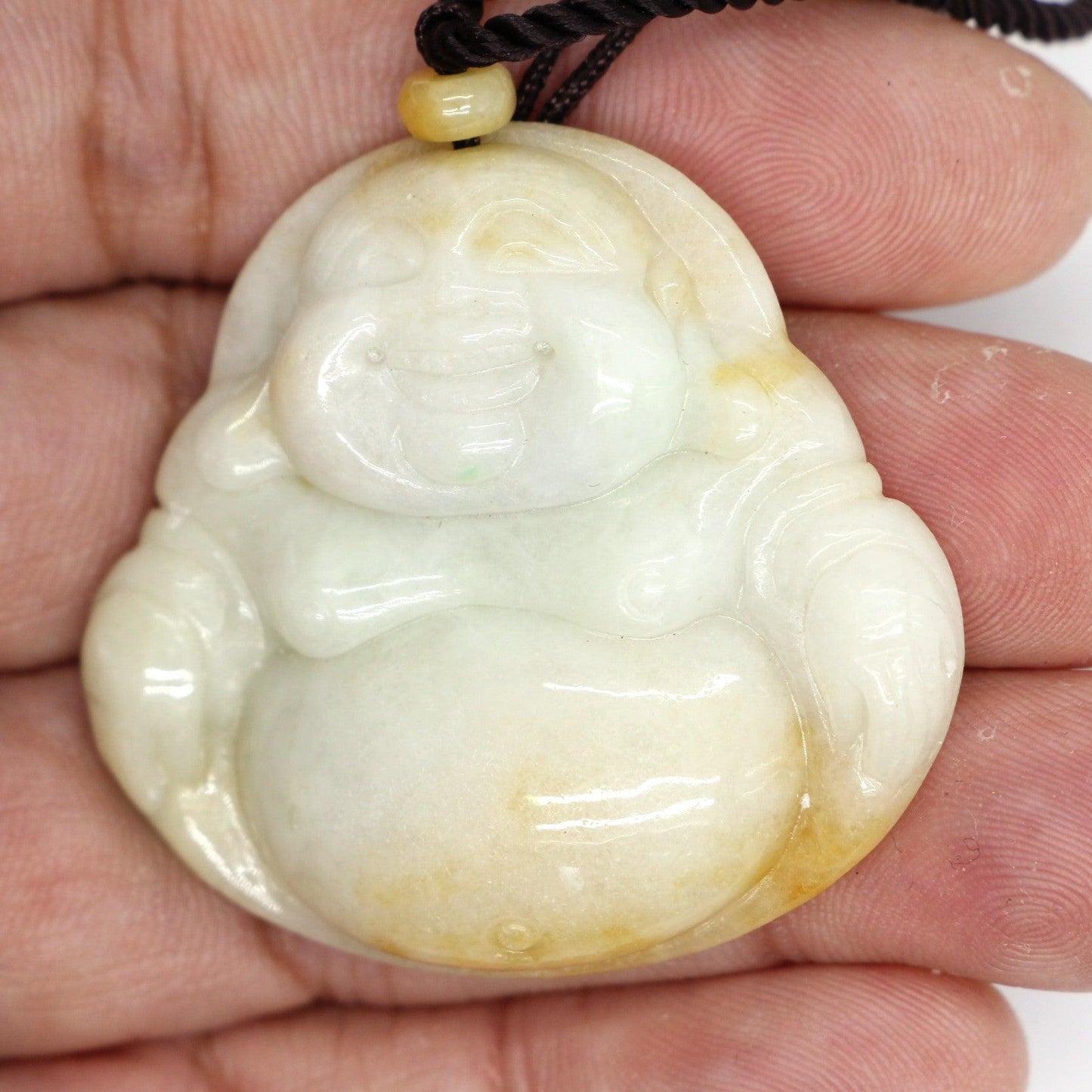 Type A Jadeite Jade Pendants Budai Series p4103s / - Jade-collector.com