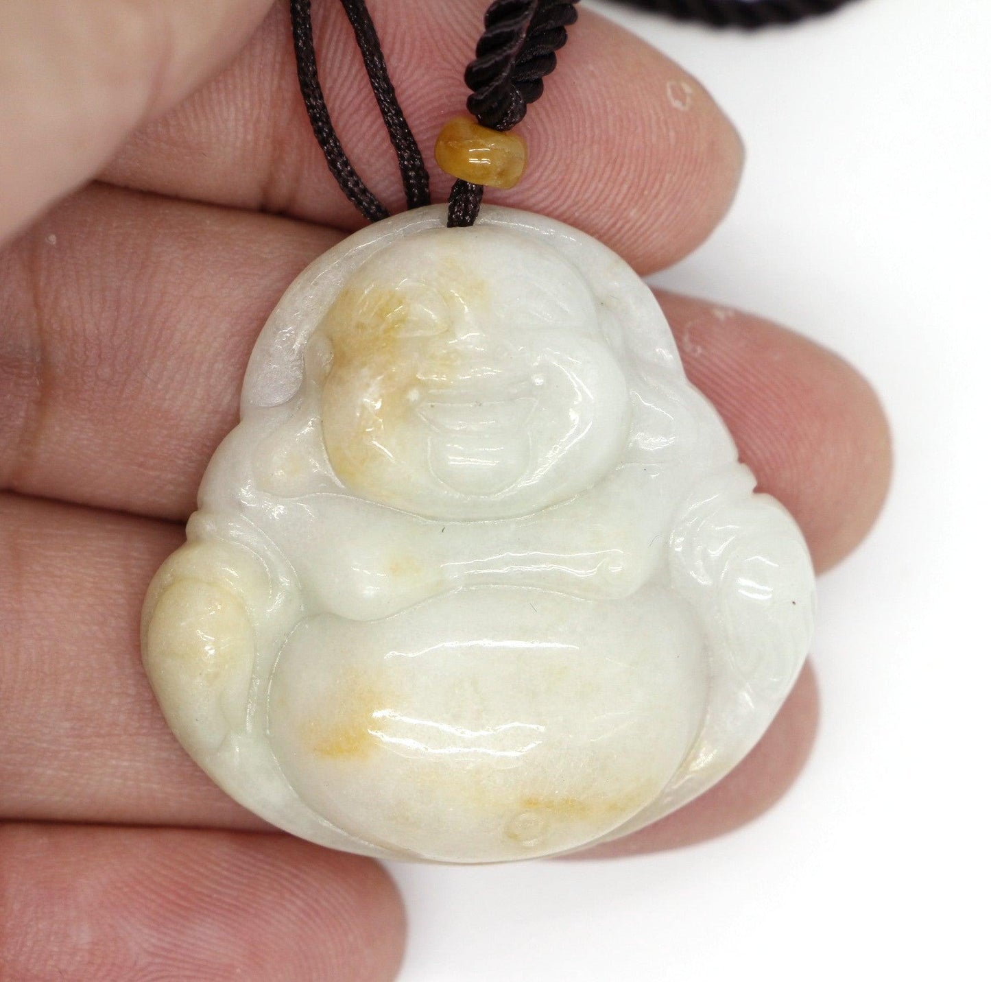 Type A Jadeite Jade Pendants Budai Series p4102s / - Jade-collector.com