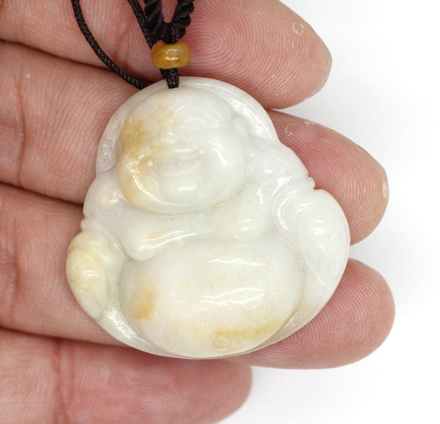 Type A Jadeite Jade Pendants Budai Series p4102s / - Jade-collector.com