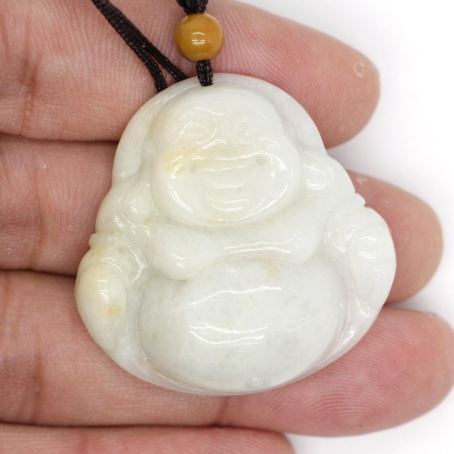 Type A Jadeite Jade Pendants Budai Series p4109s / - Jade-collector.com