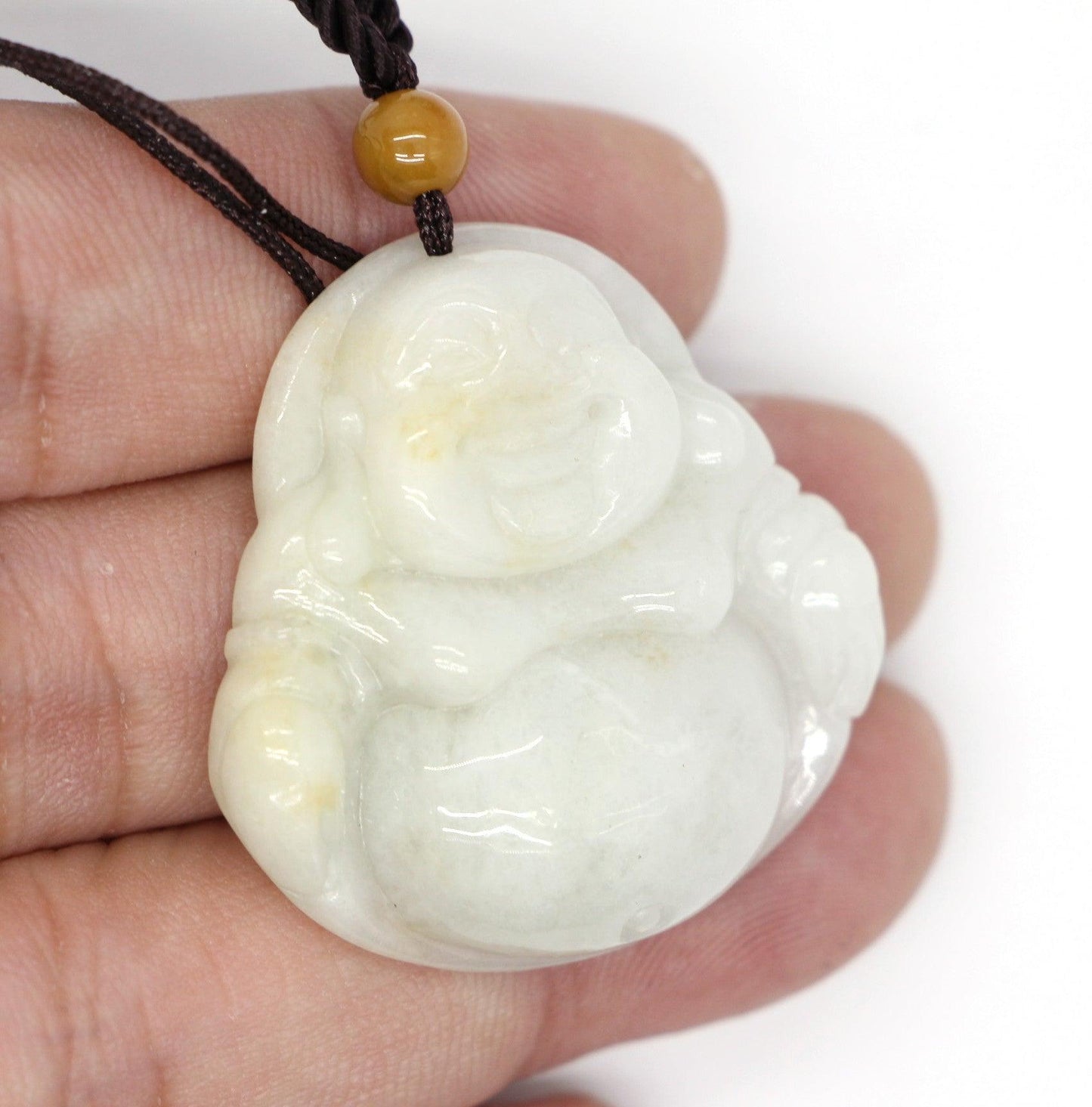 Type A Jadeite Jade Pendants Budai Series p4109s / - Jade-collector.com