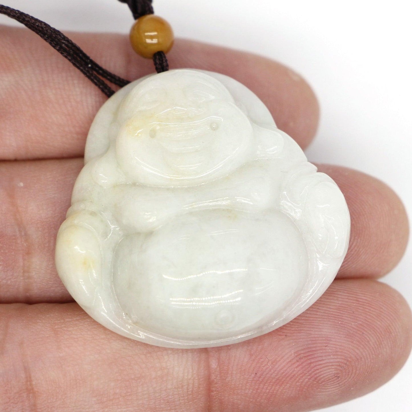 Type A Jadeite Jade Pendants Budai Series p4109s / - Jade-collector.com