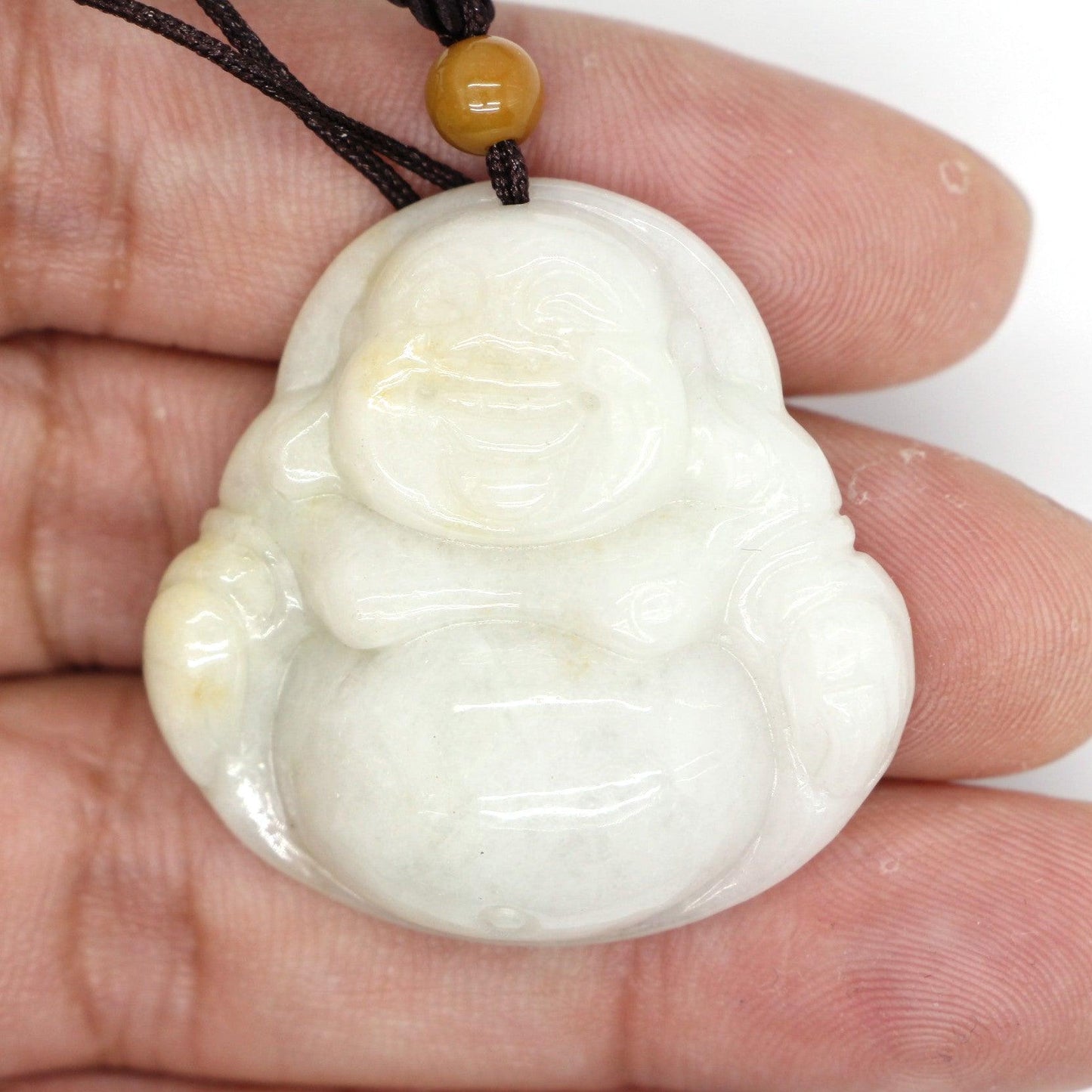 Type A Jadeite Jade Pendants Budai Series p4109s / - Jade-collector.com
