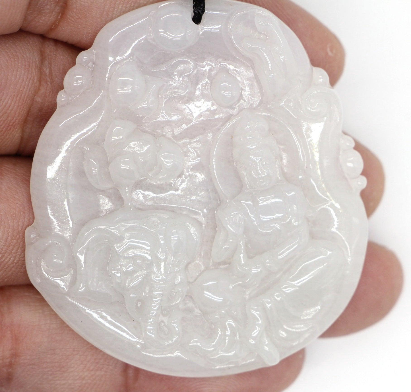 Type A Jadeite Jade Guanyin Pendants Series - Jade-collector.com