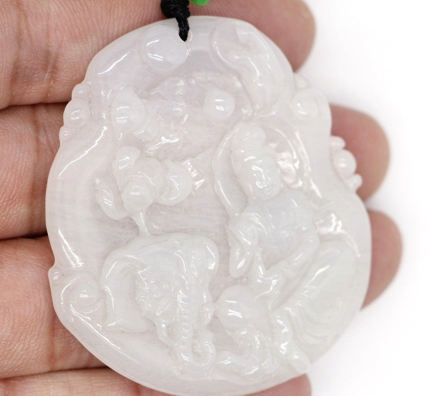 Type A Jadeite Jade Guanyin Pendants Series - Jade-collector.com