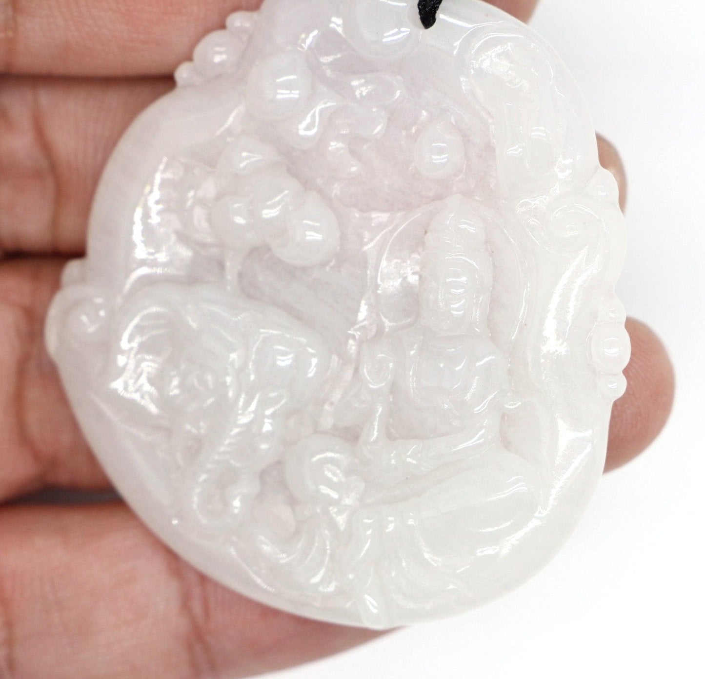 Type A Jadeite Jade Guanyin Pendants Series - Jade-collector.com