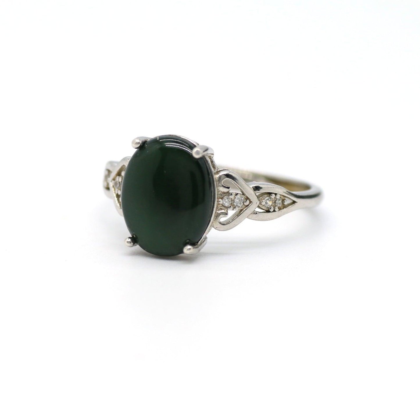 Type A Jadeite Jade Inlay Ring Series - Jade-collector.com