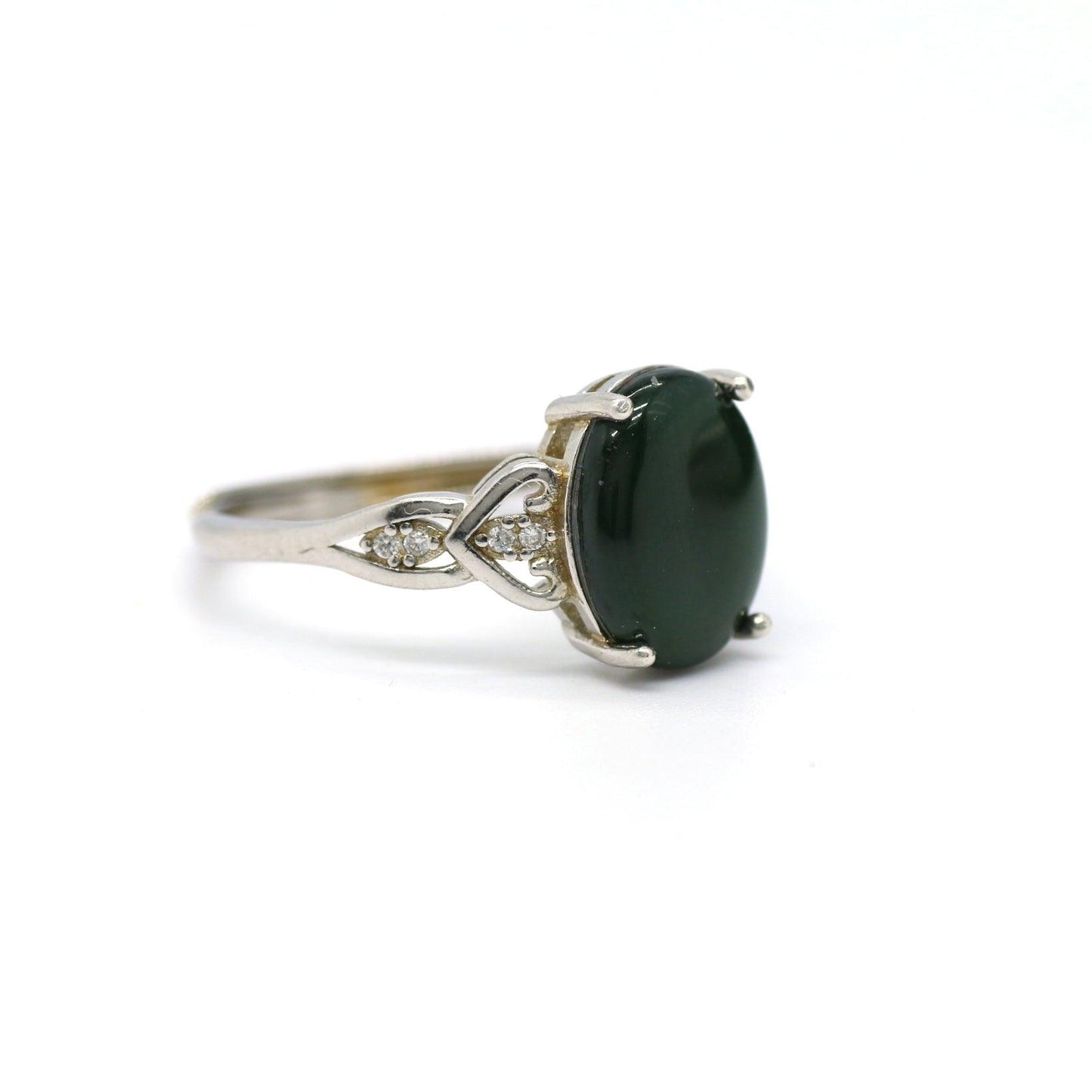 Type A Jadeite Jade Inlay Ring Series - Jade-collector.com