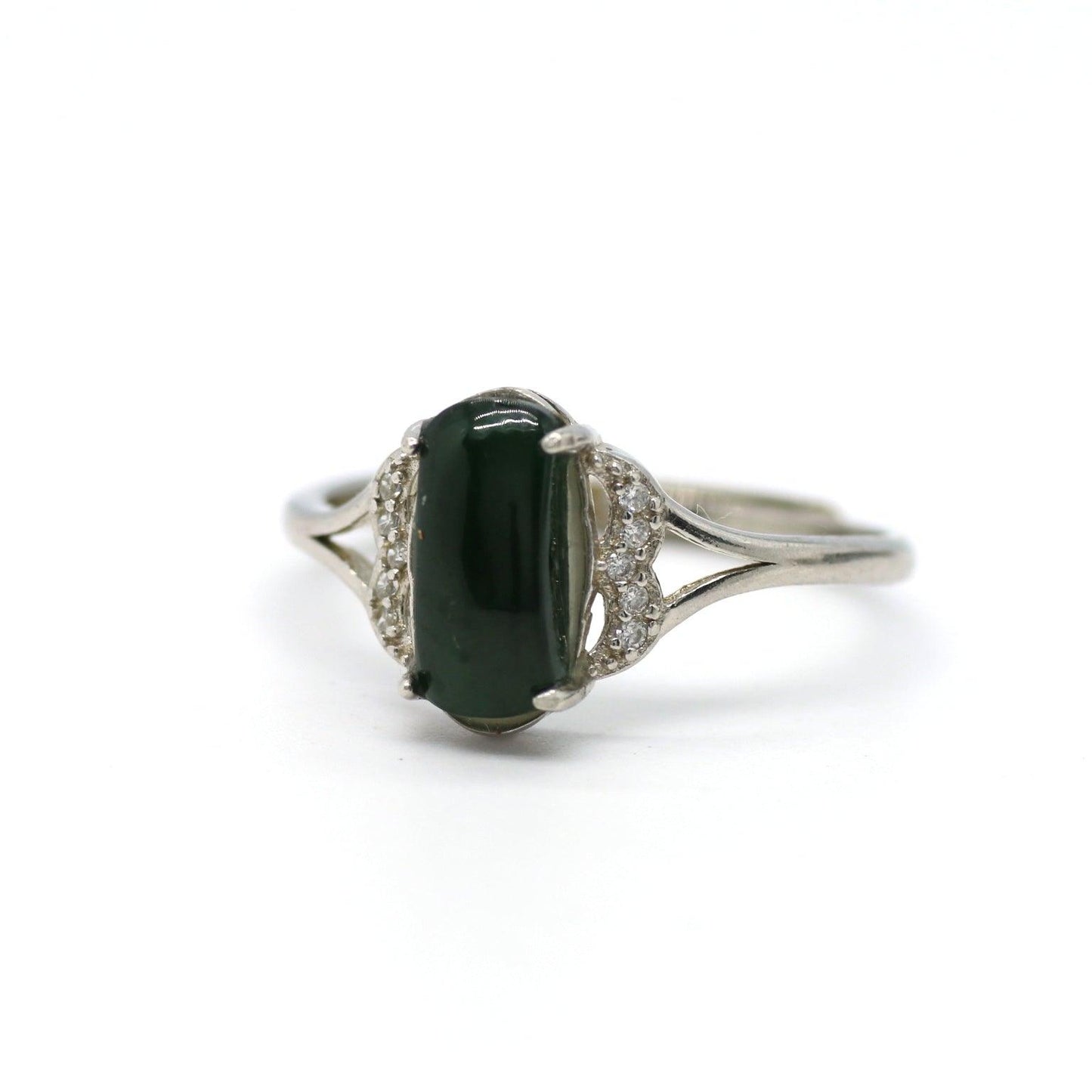 Type A Jadeite Jade Inlay Ring Series - Jade-collector.com