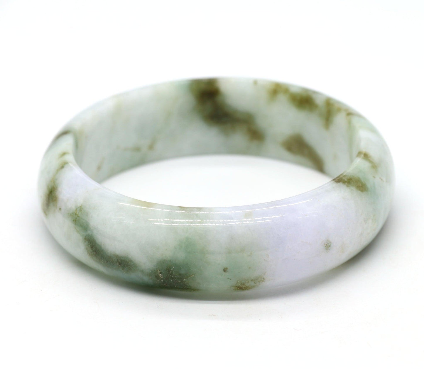 Type A Certified Jadeite Jade Bangle Size 54 -56mm B0BN74J65J - Jade-collector.com