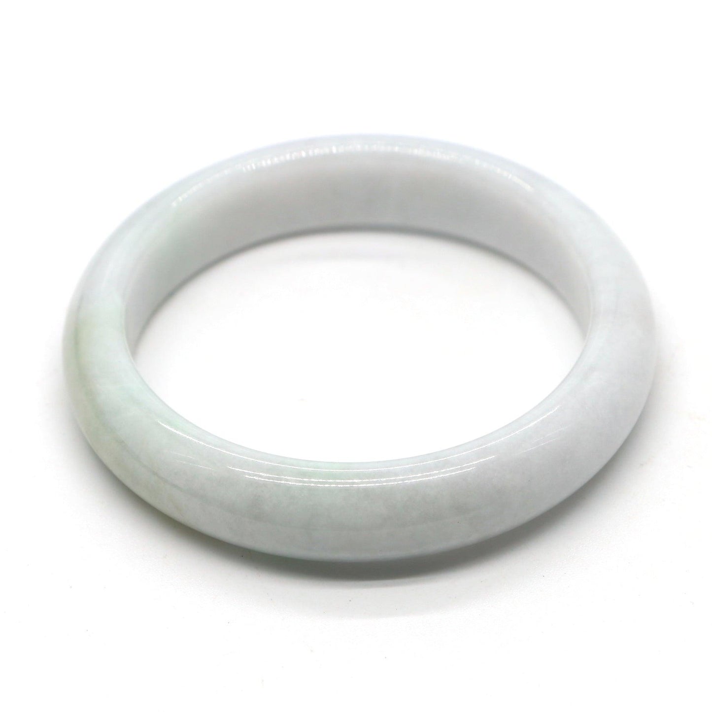Type A Certified Jadeite Jade Bangle Size 54 -56mm B0BN7817PT - Jade-collector.com