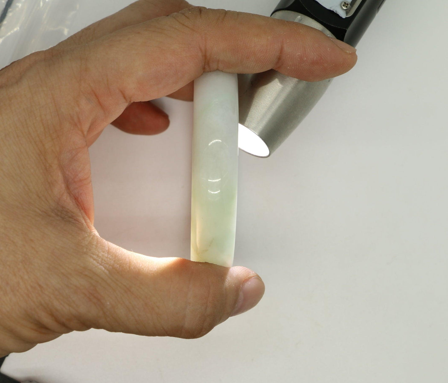Type A Certified Jadeite Jade Bangle Size 54 -56mm B0BN7817PT - Jade-collector.com