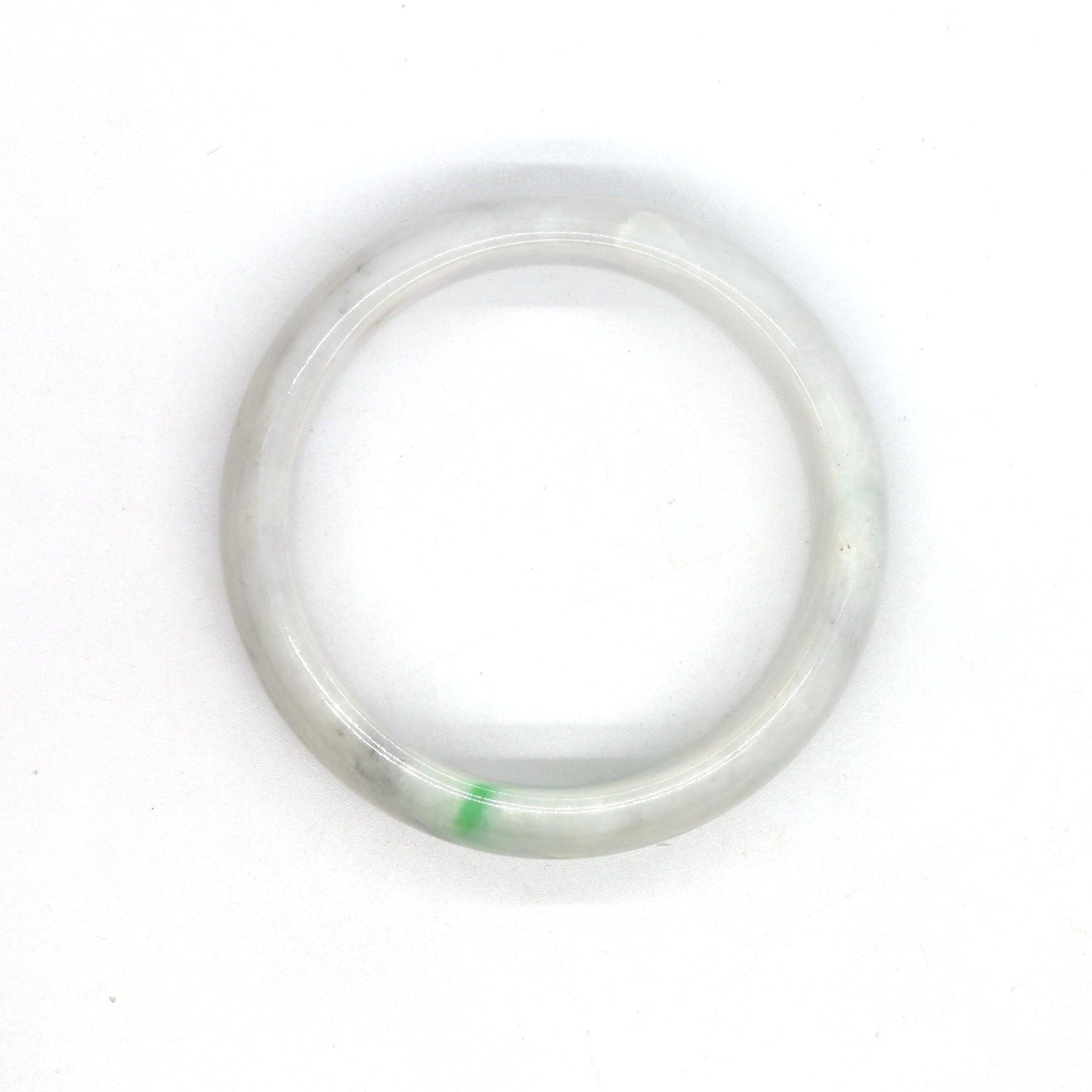 Type A Certified Jadeite Jade Bangle Size 54 -56mm B0BN7H47LD - Jade-collector.com