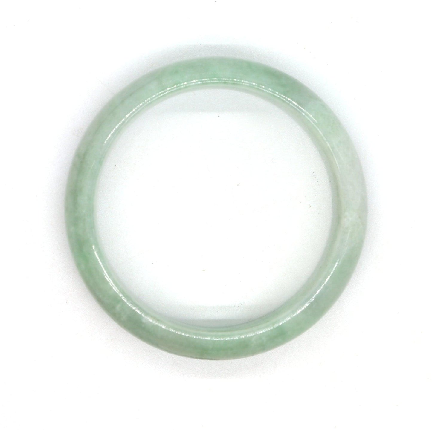 Type A Certified Jadeite Jade Bangle Size 54 -56mm B0BN7JBF56 - Jade-collector.com