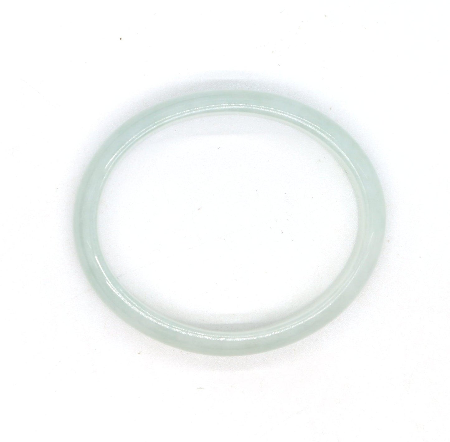 Type A Certified Jadeite Jade Bangle Size 54 -56mm B0BN7FW2B8 - Jade-collector.com