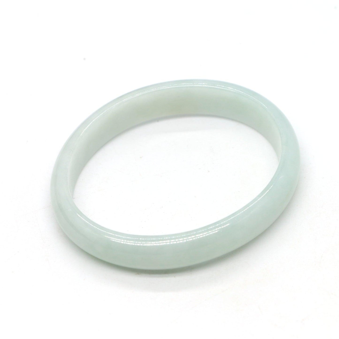 Type A Certified Jadeite Jade Bangle Size 54 -56mm B0BN7FW2B8 - Jade-collector.com