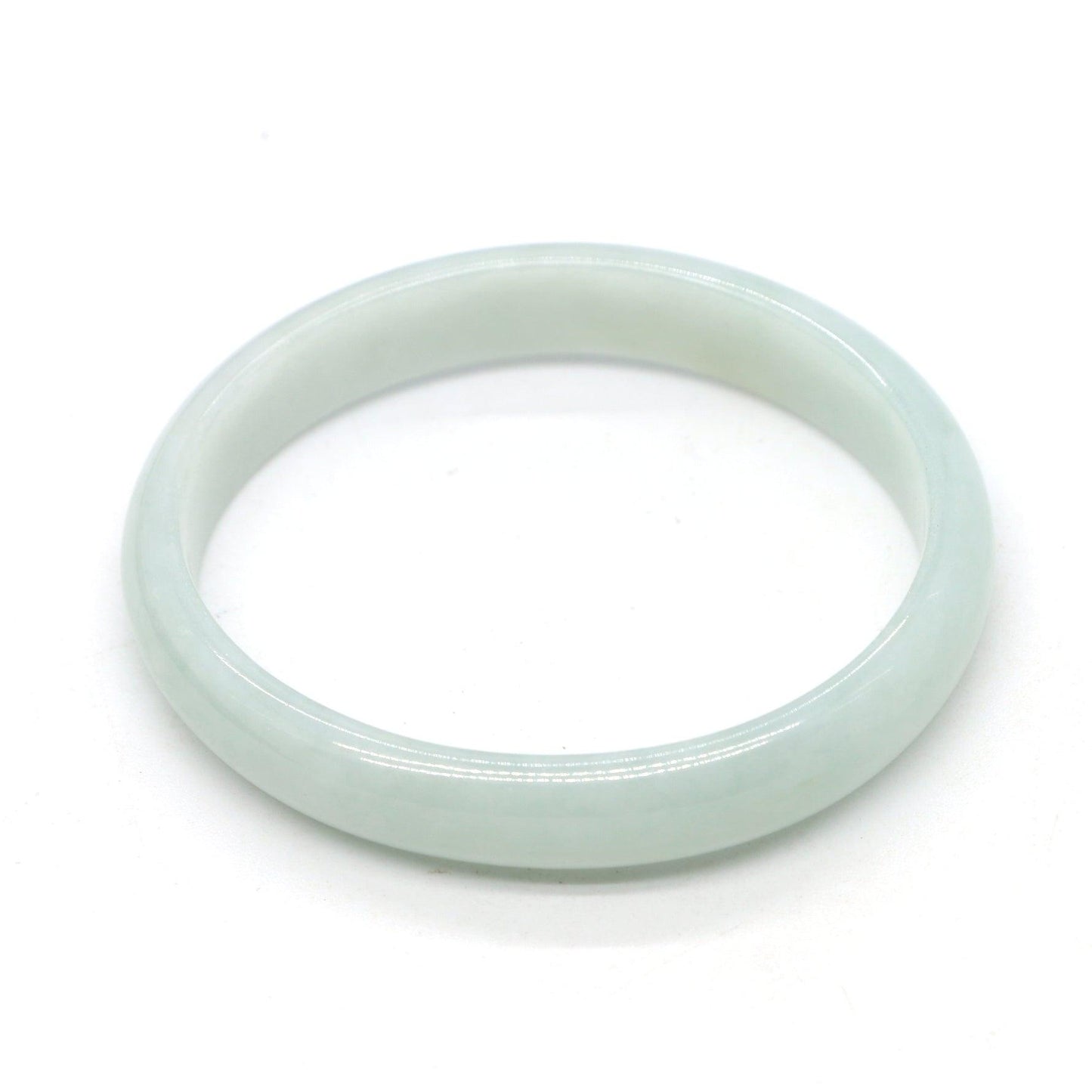 Type A Certified Jadeite Jade Bangle Size 54 -56mm B0BN7FW2B8 - Jade-collector.com