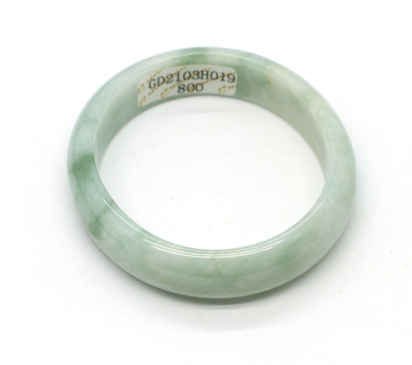 Type A Certified Jadeite Jade Bangle Size 54 -56mm B0BN7FJGV4 - Jade-collector.com