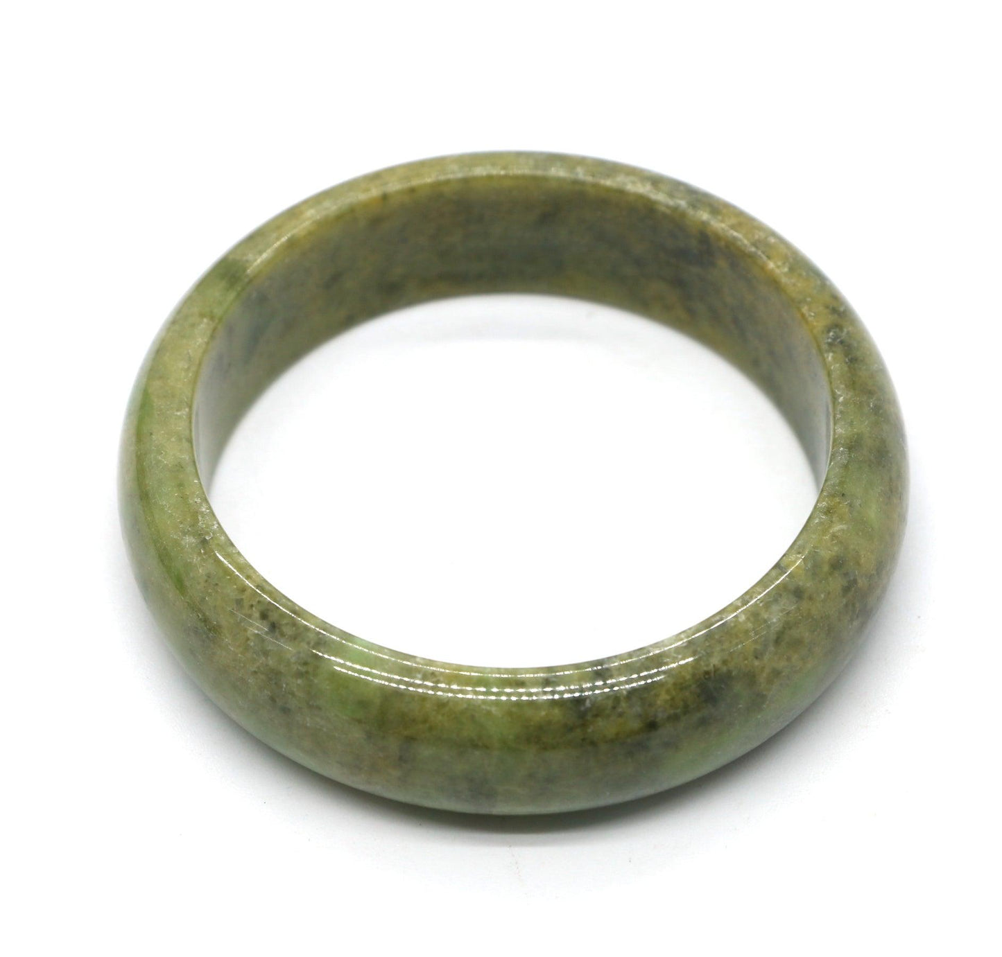 Type A Certified Jadeite Jade Bangle Size 54 -56mm B0BN7GWJ13 - Jade-collector.com