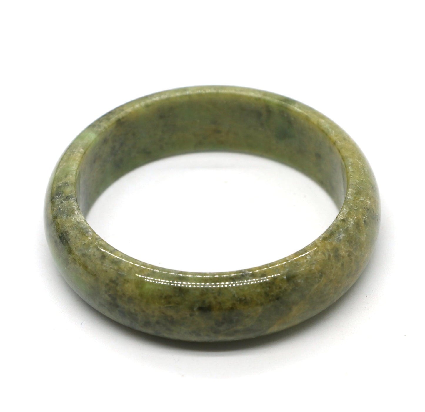 Type A Certified Jadeite Jade Bangle Size 54 -56mm B0BN7GWJ13 - Jade-collector.com