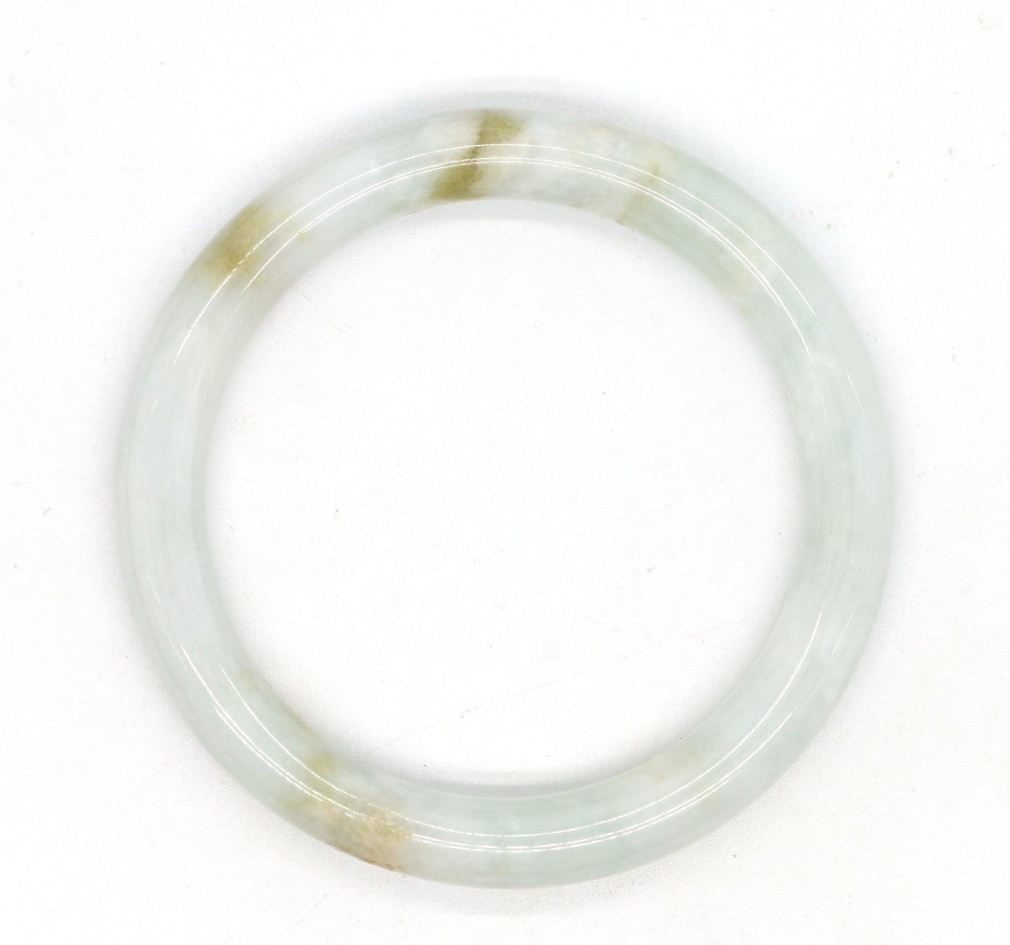 Type A Certified Jadeite Jade Bangle Size 54 -56mm B0BN7G1LCK - Jade-collector.com