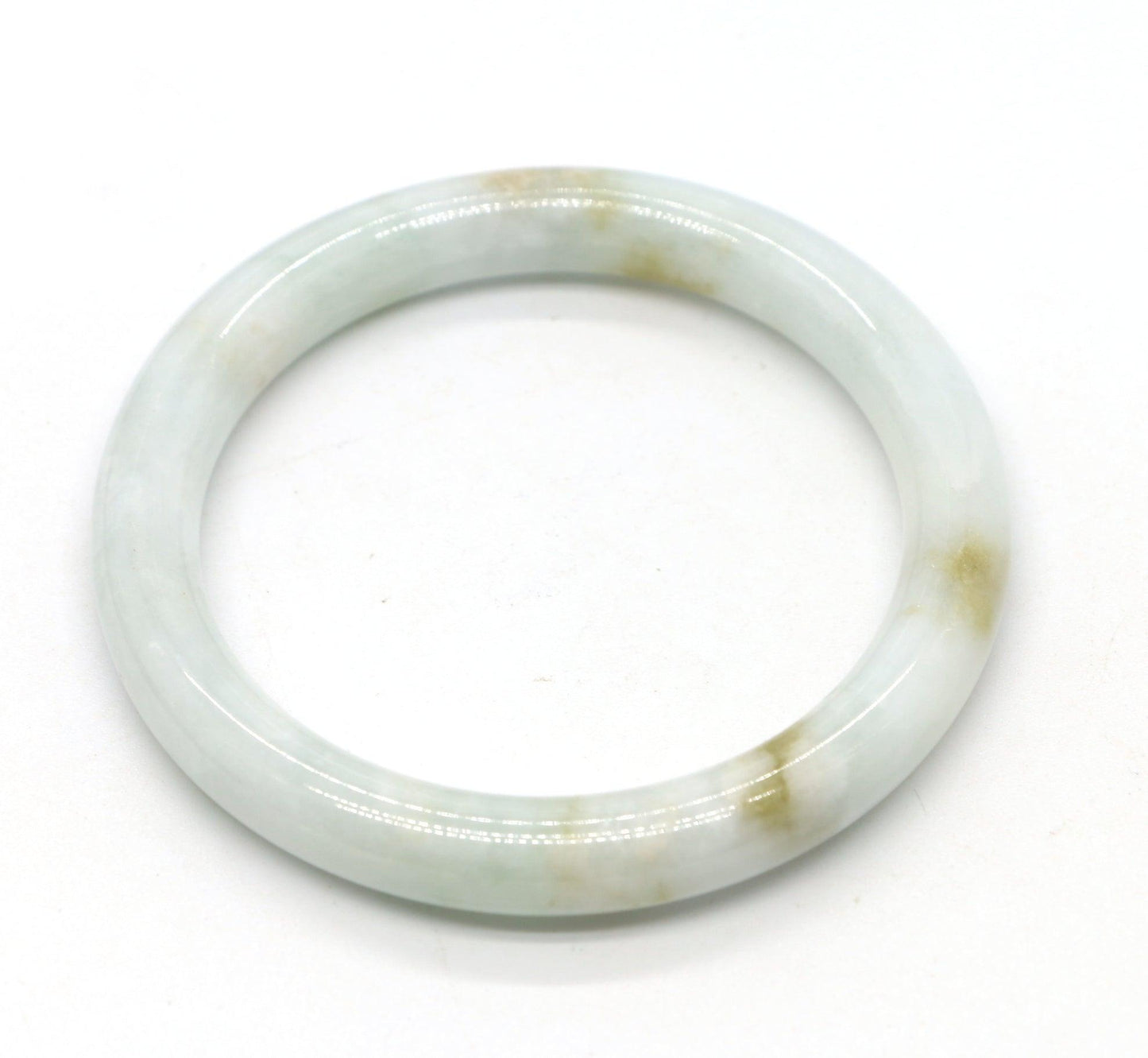 Type A Certified Jadeite Jade Bangle Size 54 -56mm B0BN7G1LCK - Jade-collector.com