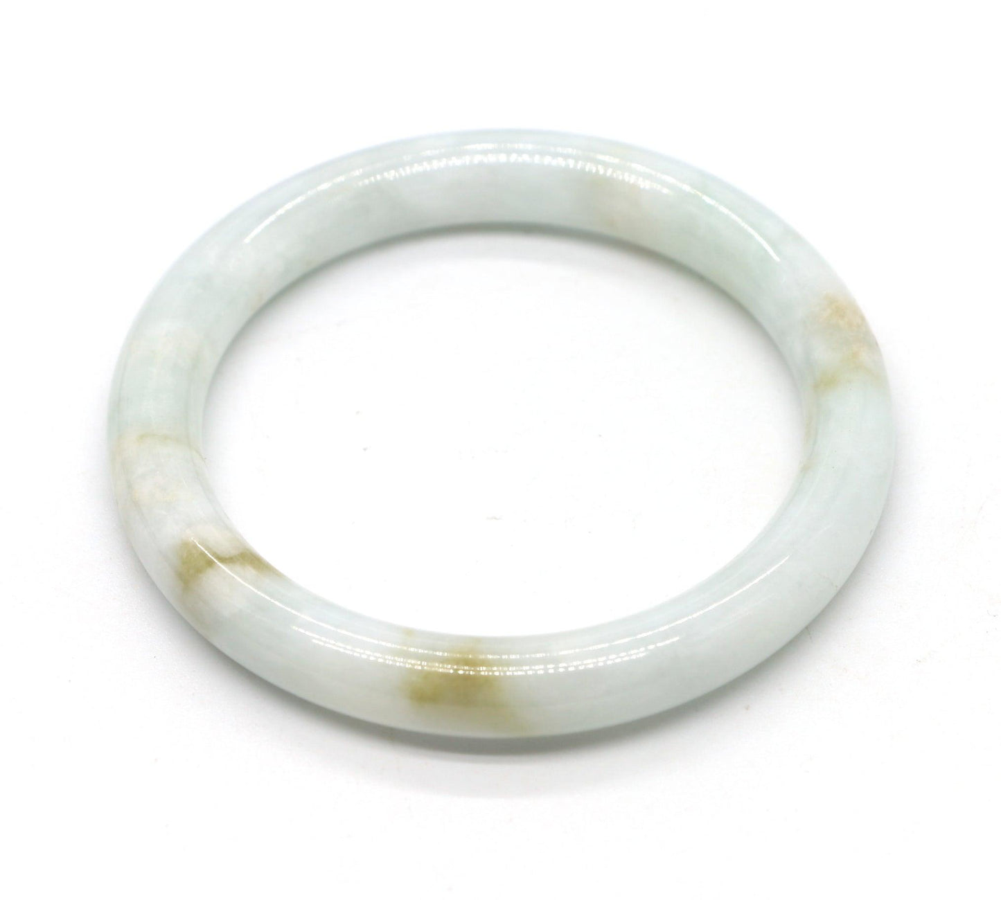Type A Certified Jadeite Jade Bangle Size 54 -56mm B0BN7G1LCK - Jade-collector.com