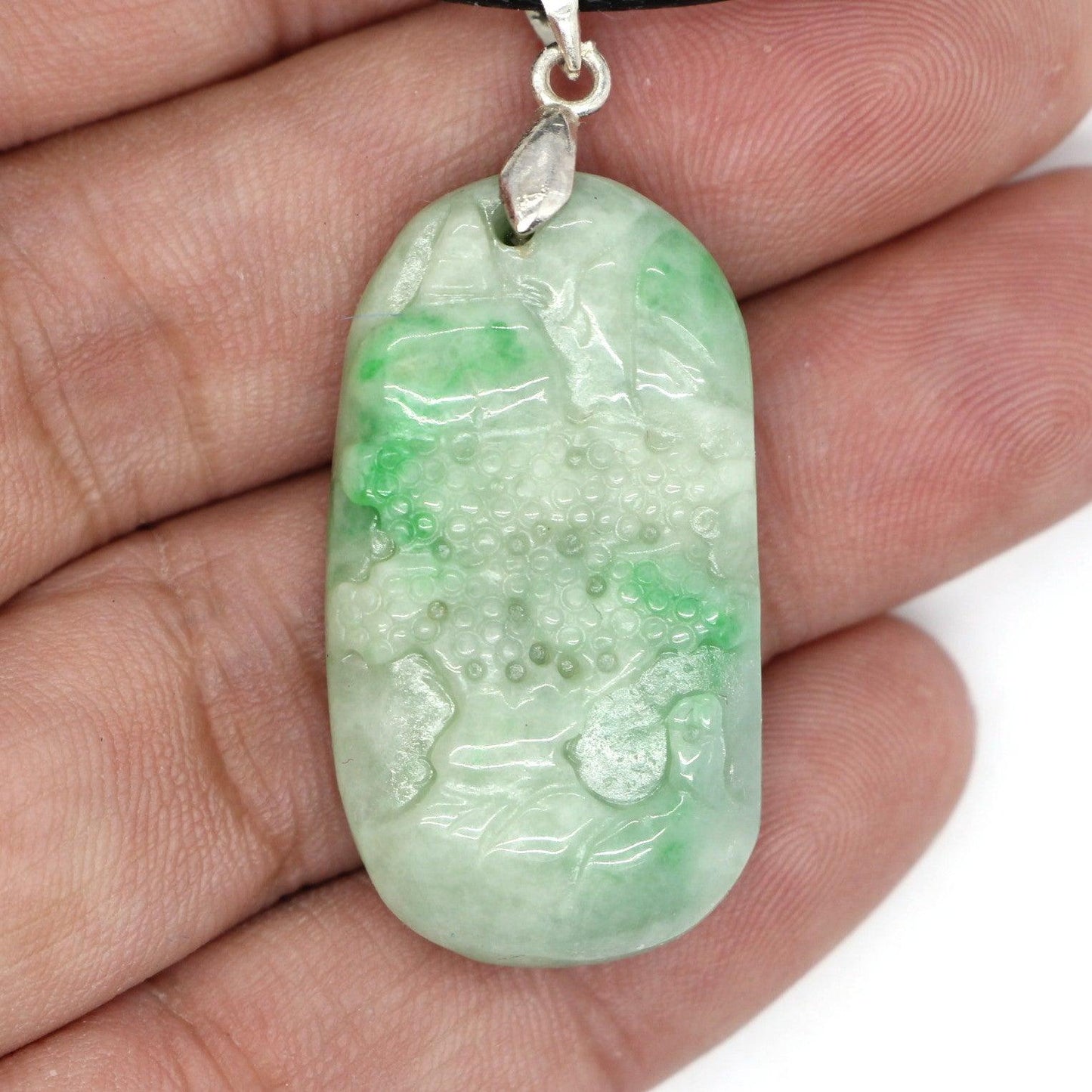 Type A Jadeite Jade Pendants Mini Landscape Series B0BLLJJRCW - Jade-collector.com
