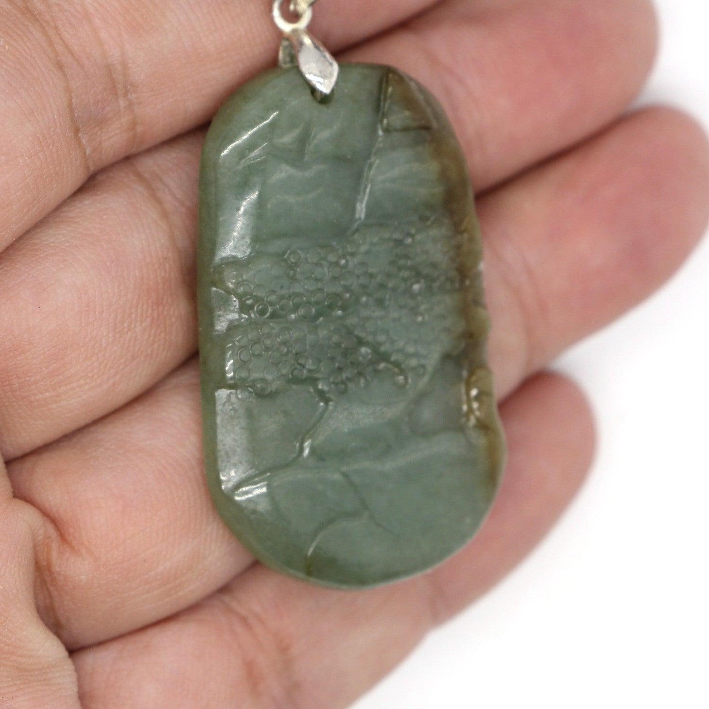 Type A Jadeite Jade Pendants Mini Landscape Series B0BLLJLL4F - Jade-collector.com
