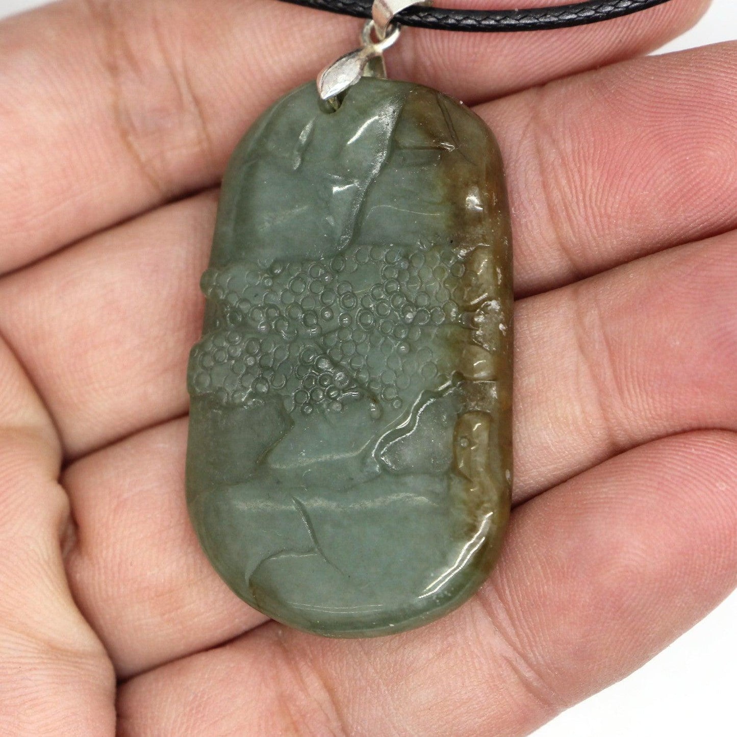 Type A Jadeite Jade Pendants Mini Landscape Series B0BLLJLL4F - Jade-collector.com