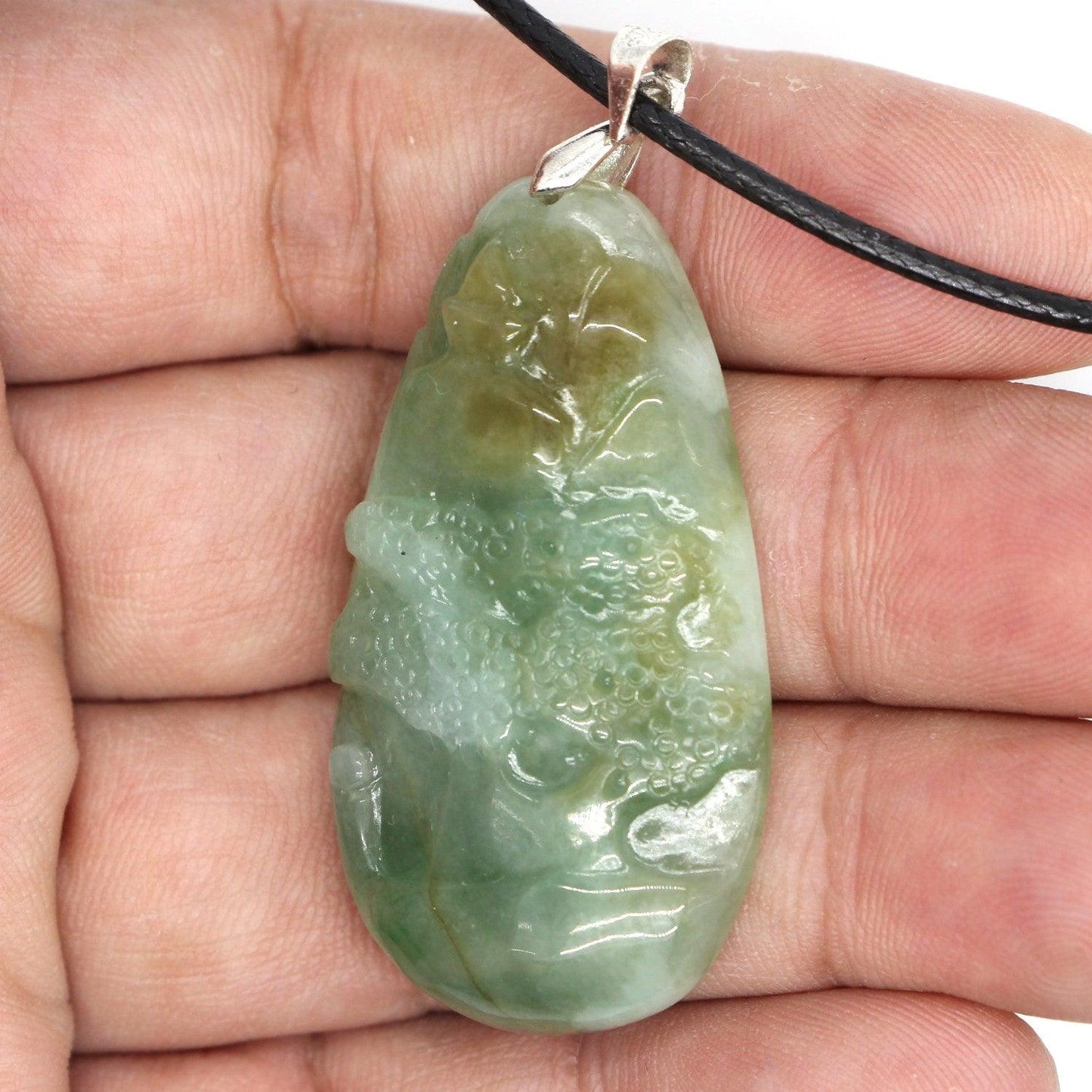Type A Jadeite Jade Pendants Mini Landscape Series B0BLLGYSHR - Jade-collector.com