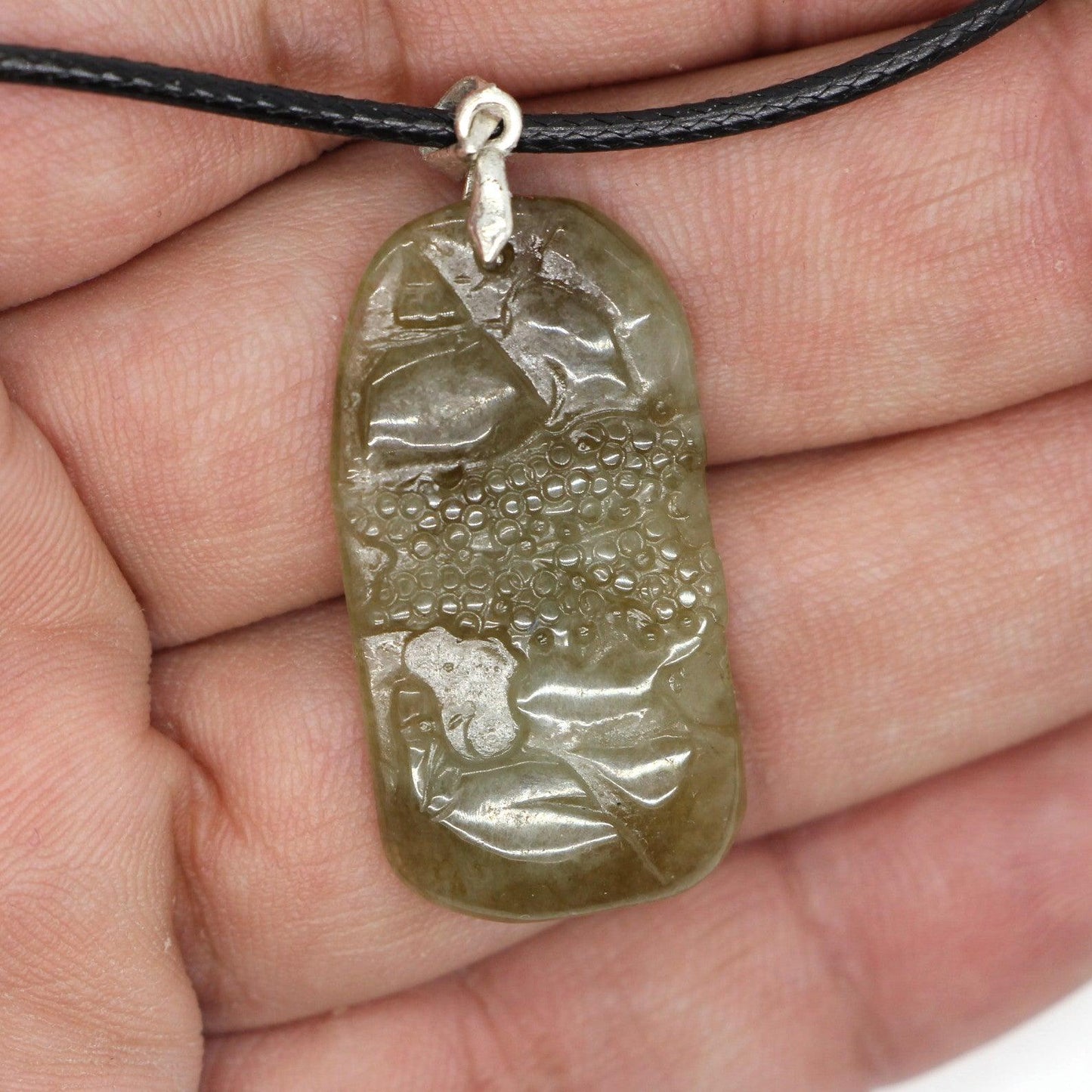 Type A Jadeite Jade Pendants Mini Landscape Series B0BLRFKMD9 - Jade-collector.com