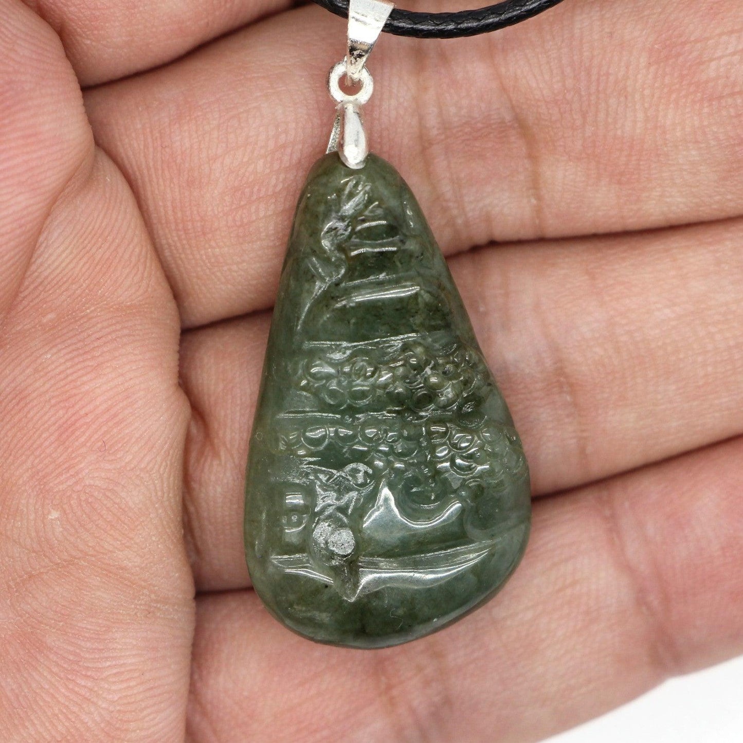 Type A Jadeite Jade Pendants Mini Landscape Series B0BLQL95KL - Jade-collector.com