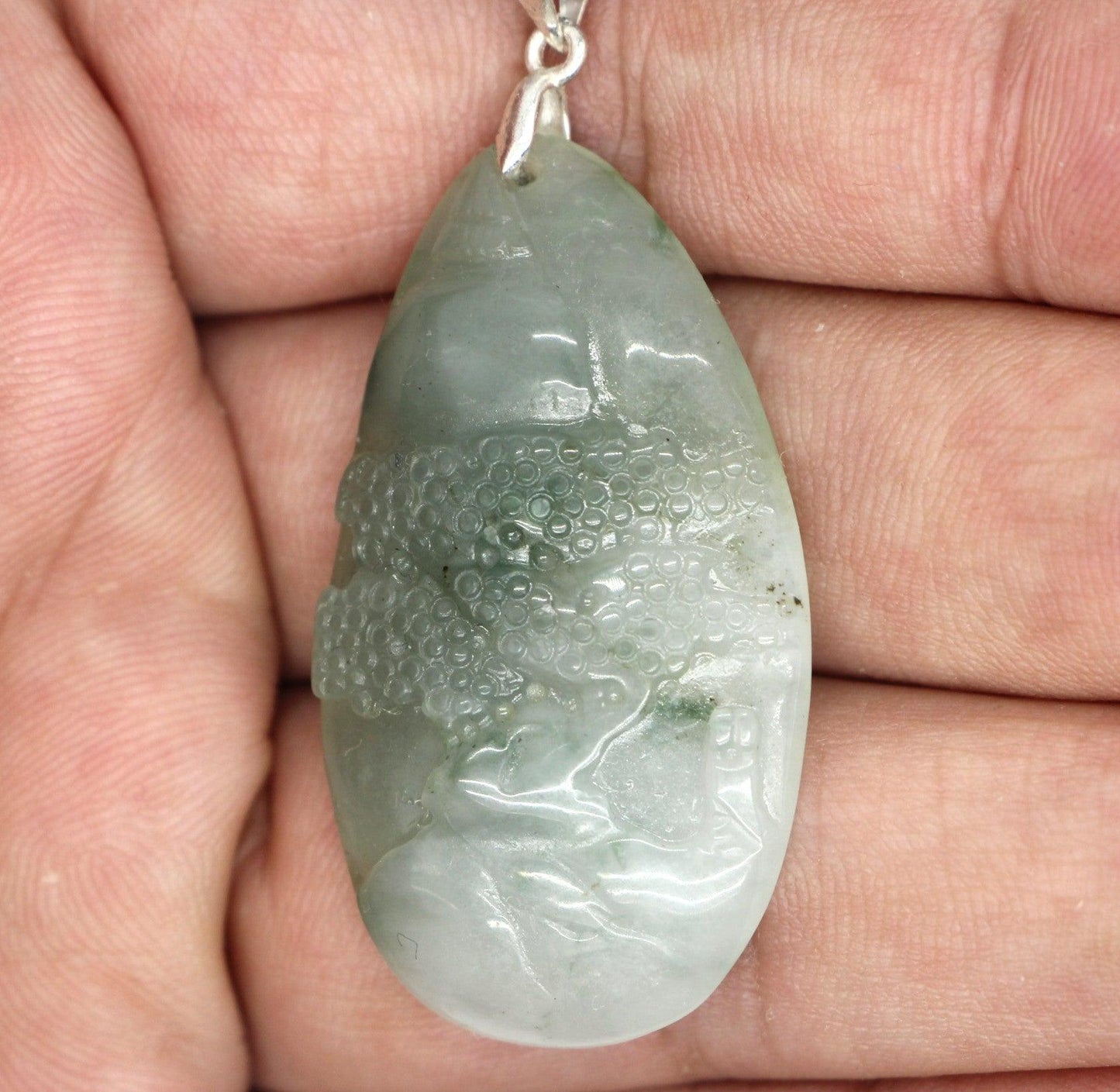 Type A Jadeite Jade Pendants Mini Landscape Series B0BLS6S8V8 - Jade-collector.com
