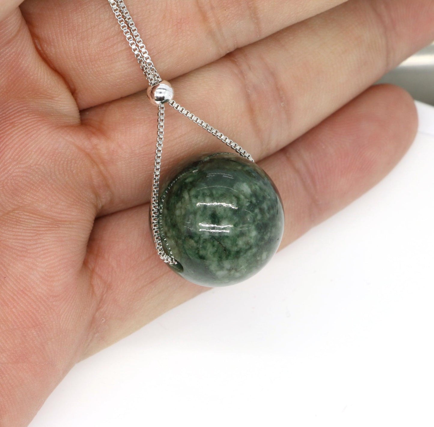 Type A Jadeite Jade Pendants Ball Series B0BNWN4QHD - Jade-collector.com