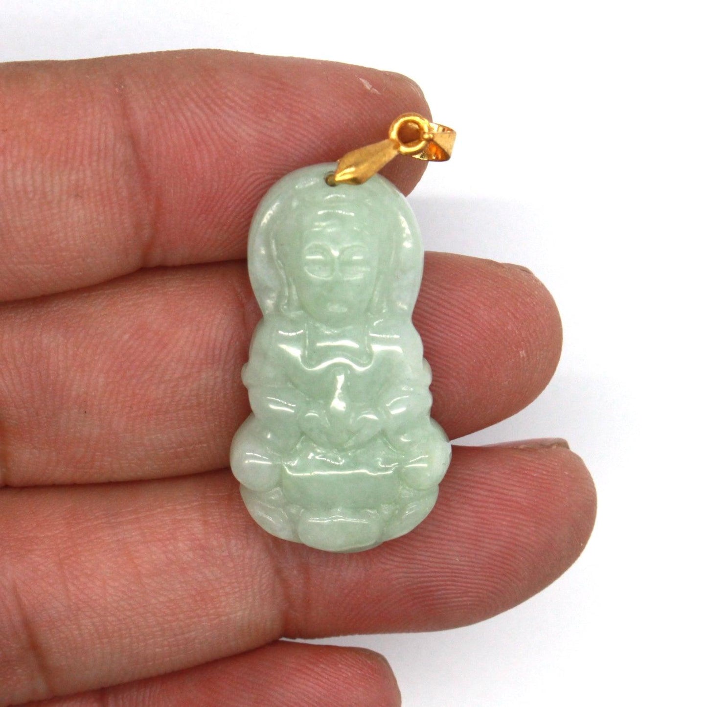 Type A Jadeite Jade Guanyin Pendants Series - Jade-collector.com