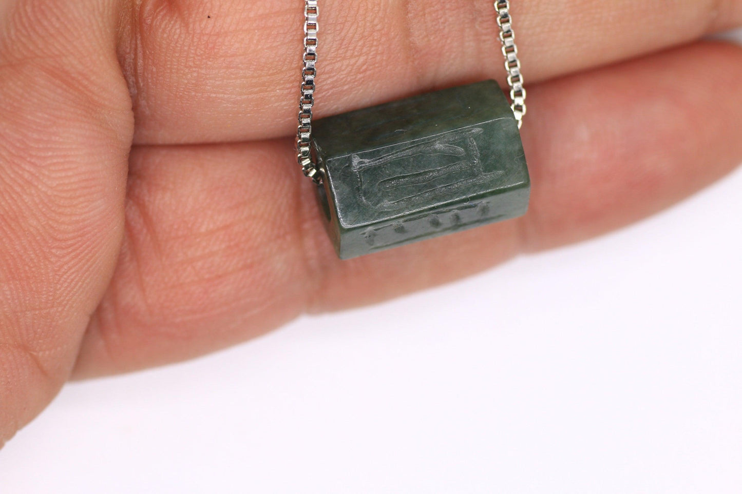 Type A Jadeite Jade Om mani padme hum Pendant Series - Jade-collector.com