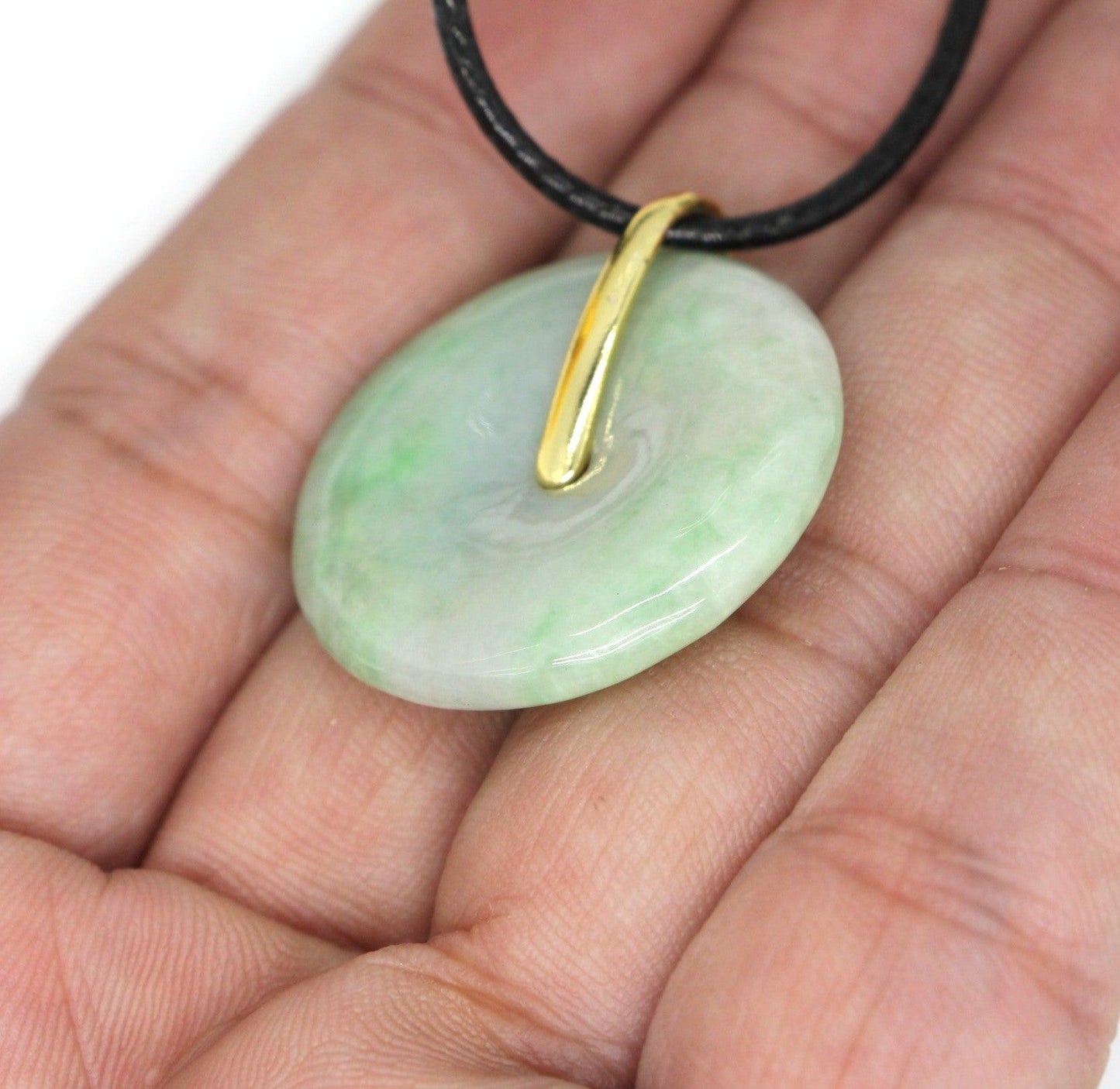 Type A Jadeite Jade Pendants Disc Series - Jade-collector.com