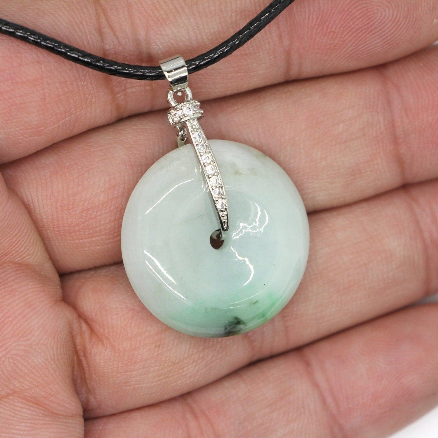Type A Jadeite Jade Pendants Disc Series - Jade-collector.com