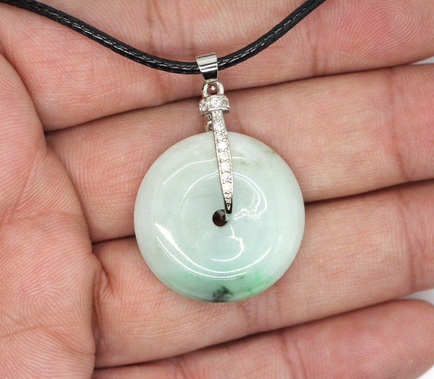 Type A Jadeite Jade Pendants Disc Series - Jade-collector.com