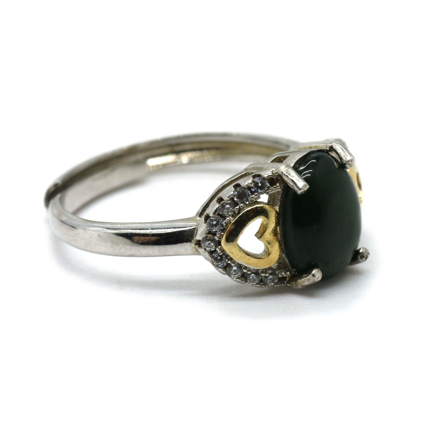 Type A Jadeite Jade Inlay Ring Series - Jade-collector.com