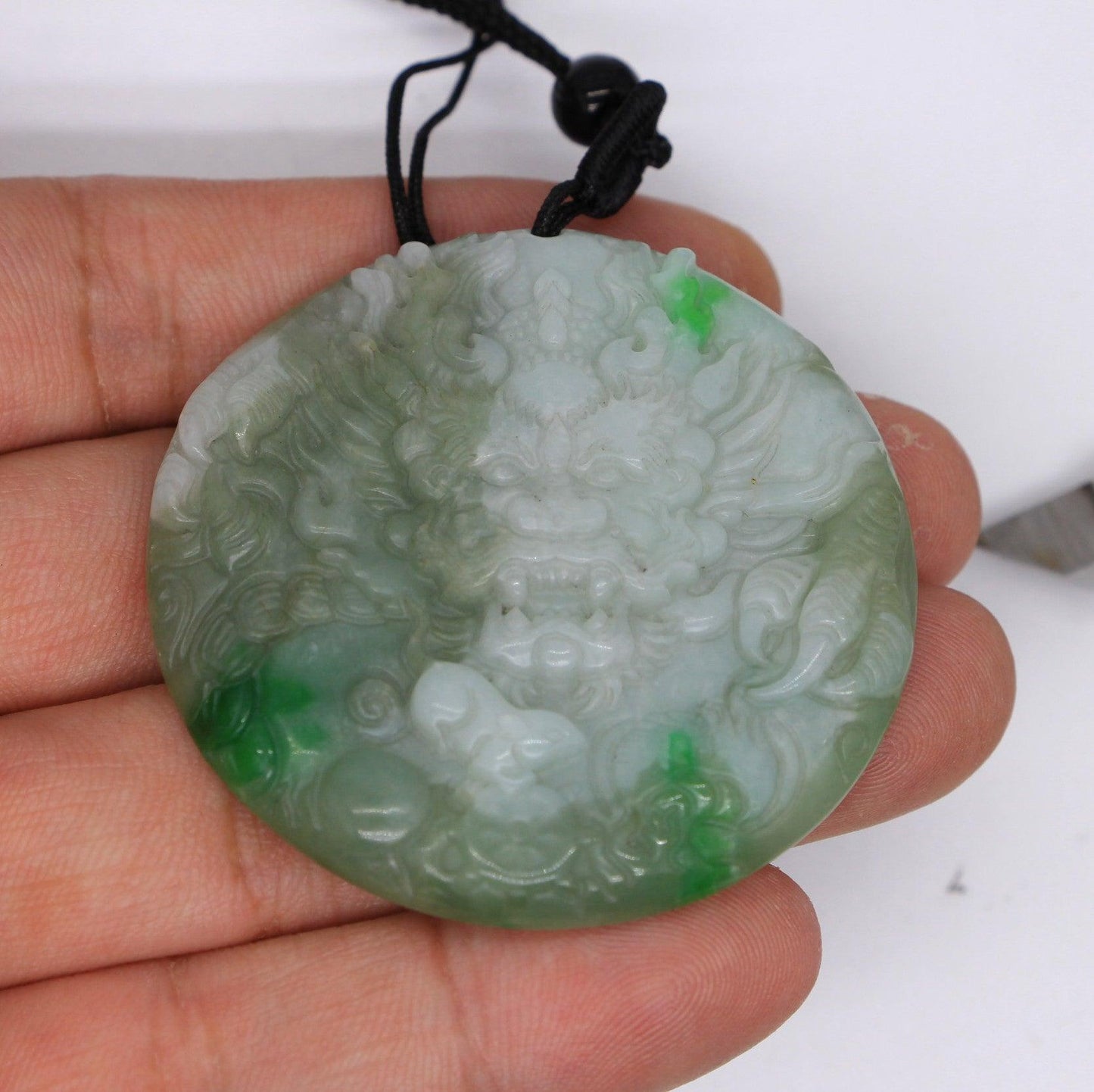 Type A Jadeite Jade Pendants Dragon Series 366s /