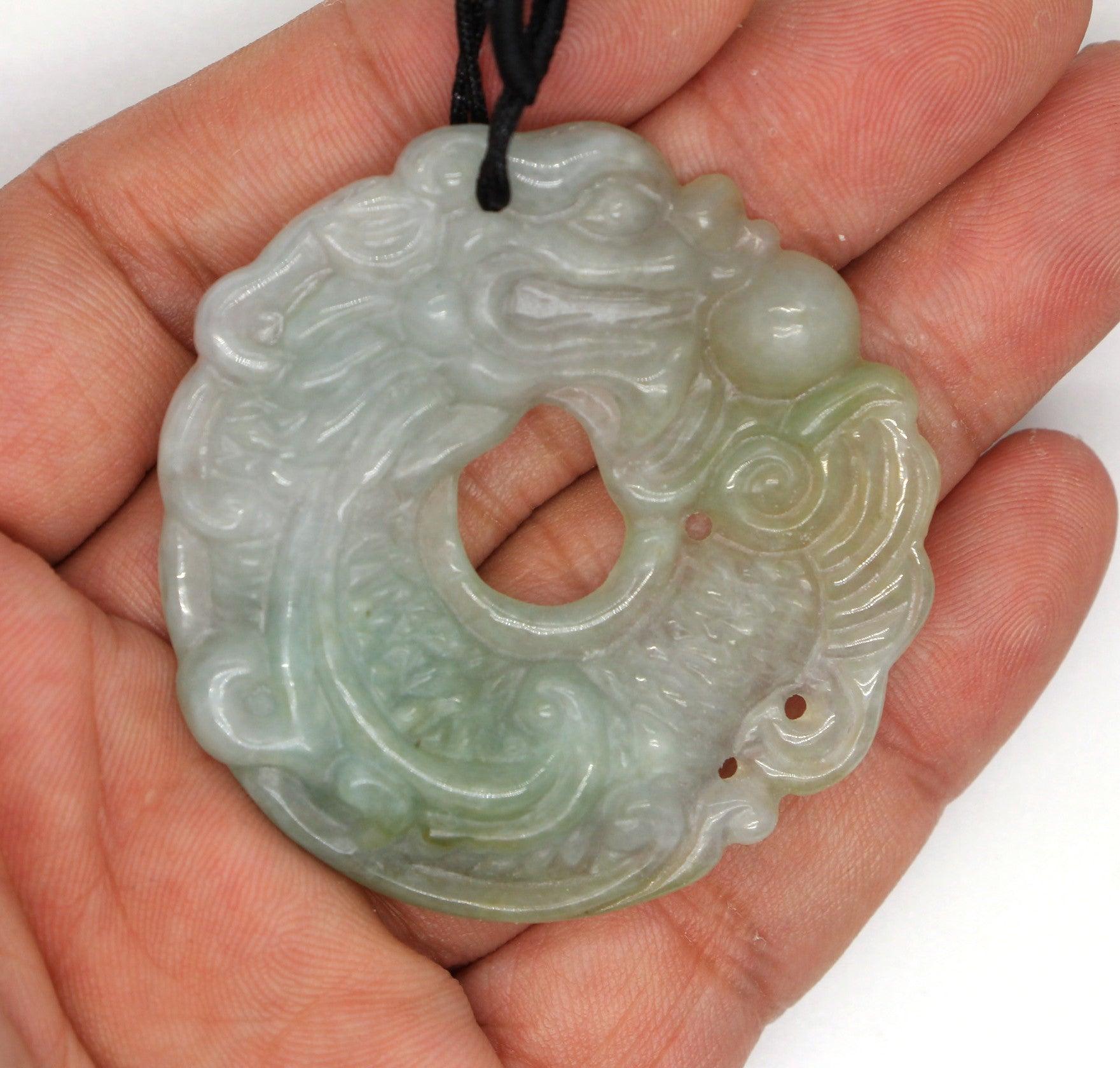 Type A Jadeite Jade Pendants Dragon Series pe10109 - Jade-collector.com