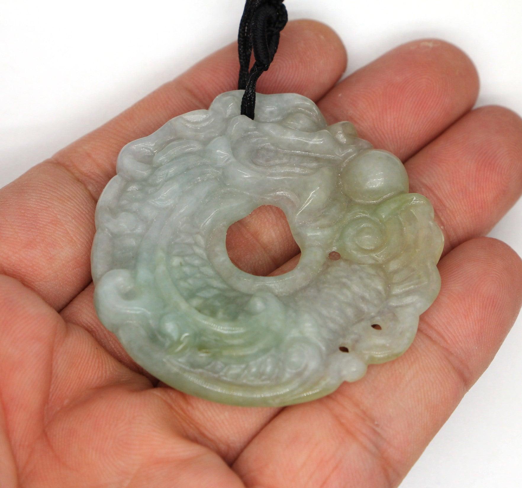 Type A Jadeite Jade Pendants Dragon Series pe10109 - Jade-collector.com