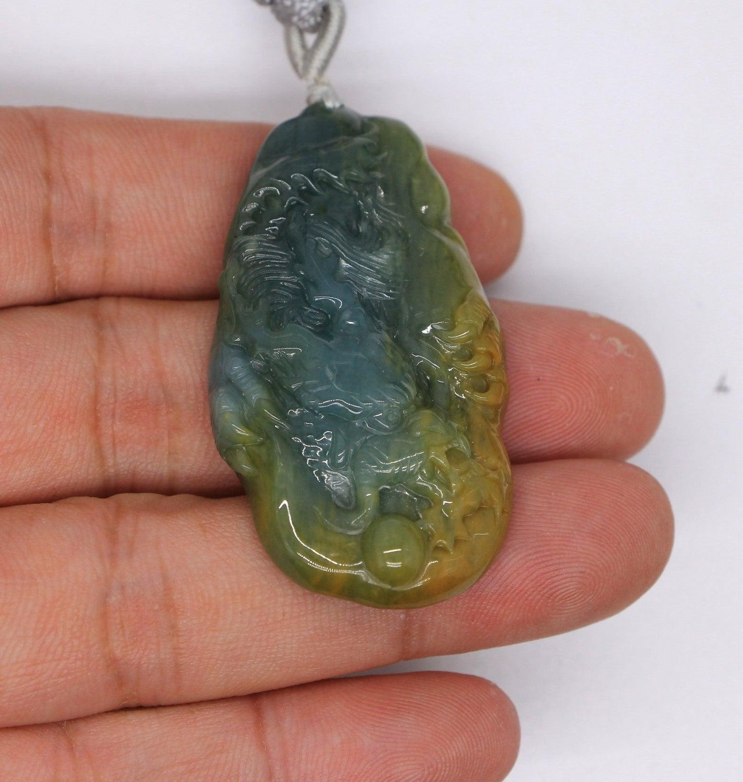 Type A Jadeite Jade Pendants Dragon Series pe10128 - Jade-collector.com