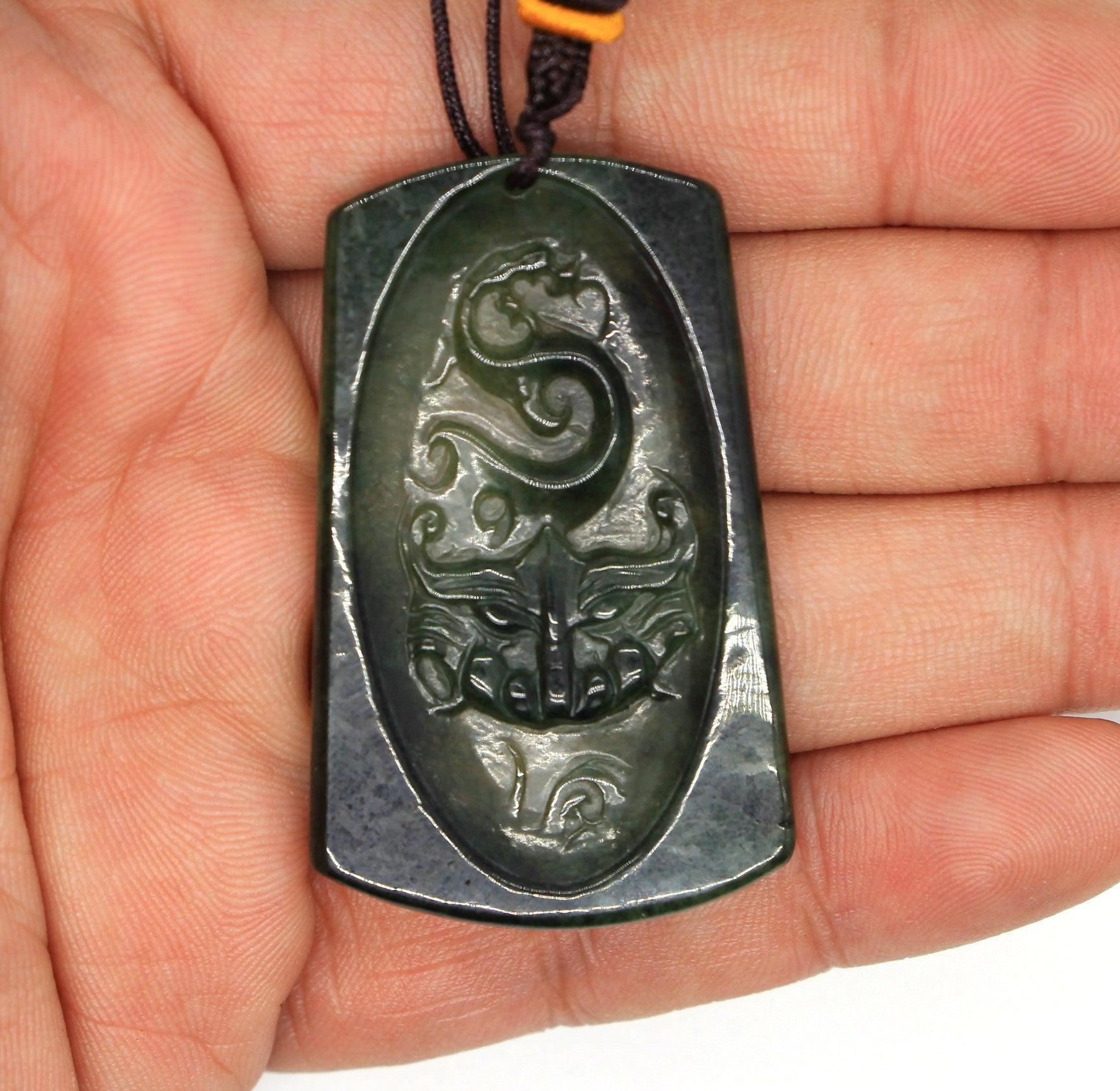 Type A Jadeite Jade Pendants Dragon Series pe10154 - Jade-collector.com