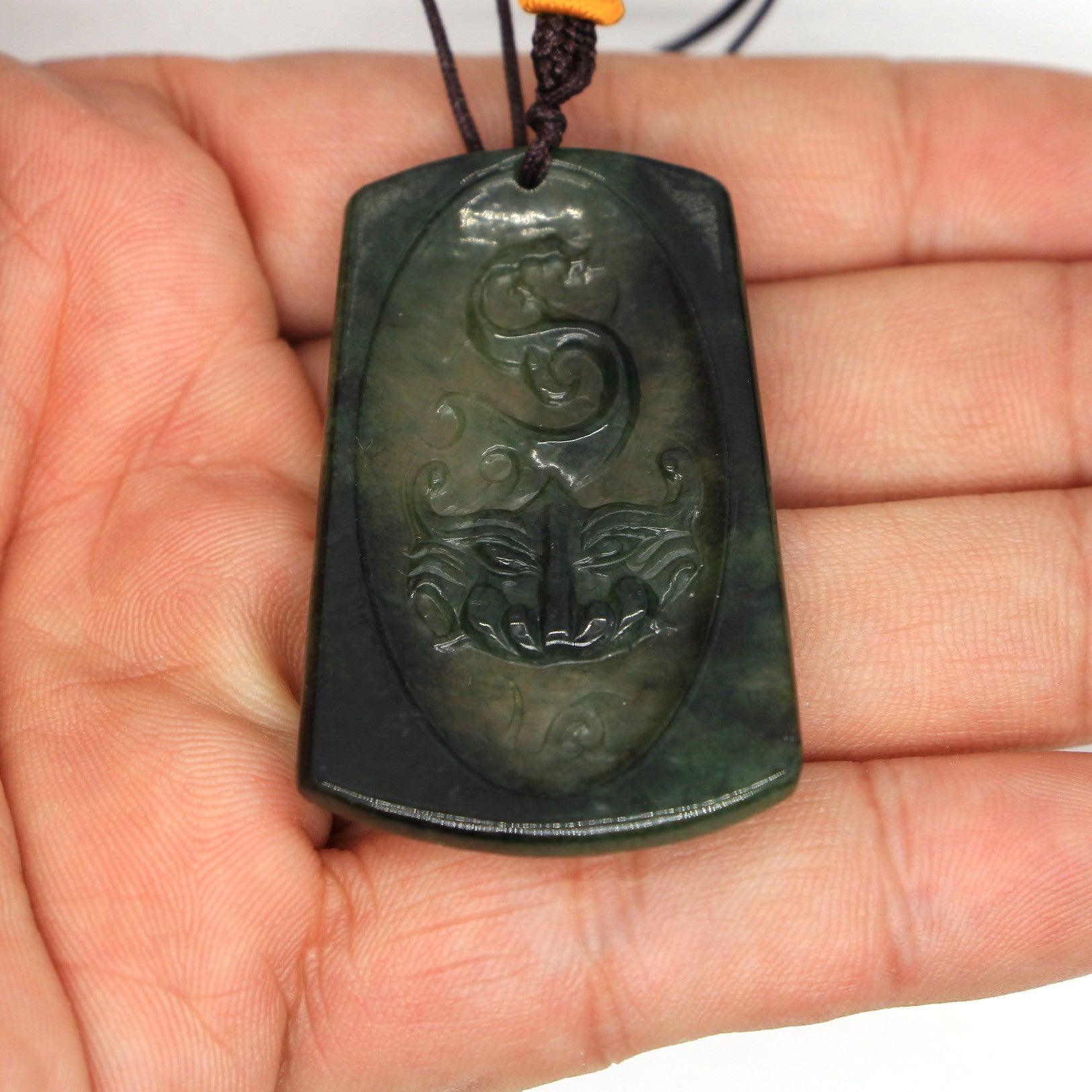 Type A Jadeite Jade Pendants Dragon Series pe10154 - Jade-collector.com