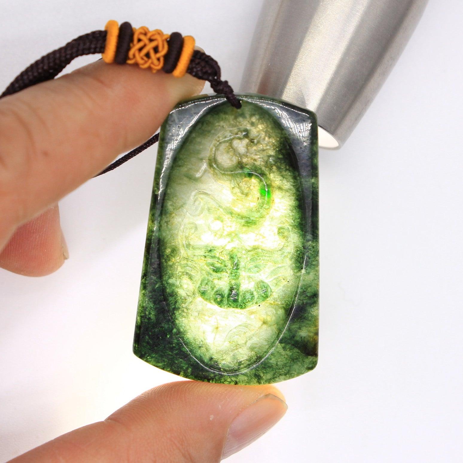 Type A Jadeite Jade Pendants Dragon Series pe10154 - Jade-collector.com