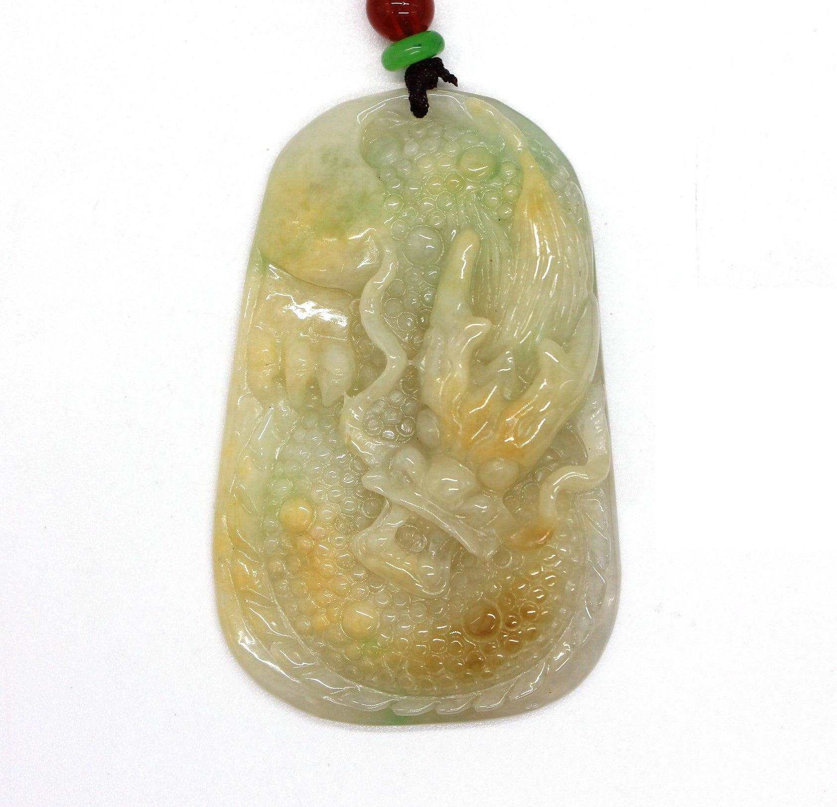 Type A Jadeite Jade Pendants Dragon Series pe10002 - Jade-collector.com